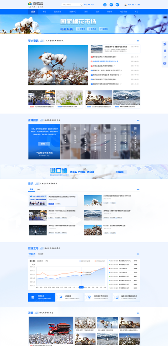 中國棉花網(wǎng)設計方案